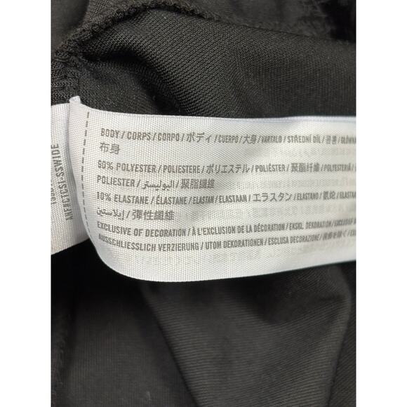 NWT Abercrombie & Fitch Velvet Bodycon Cutout Long Sleeve Dress Women's XL Black - Picture 6 of 6